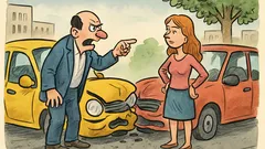 Vtip: Zrazia sa dve autá na križovatke