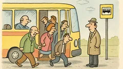 Vtip: Peter Privalinec v preplnenom autobuse