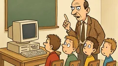 Vtip: Prváci na gympli sedia na informatike...