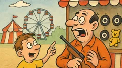 Vtip: Oci, vystreľ mi niečo v lunaparku