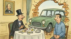 Vtip: Lord raňajkuje, zrazu sa prebúra auto