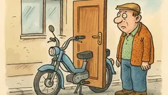 Vtip: Predám dvere na babetu…