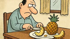 Vtip: Hovorí ananás, chutné sa nedelí