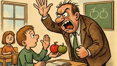 Vtip: pýta sa druhák učiteľa na jablká