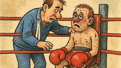 Vtip: Po prehratom zápase tréner boxera utešuje