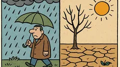 Vtip: Aký je rozdiel medzi dažďom a suchom?