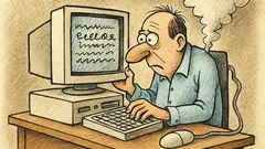 Vtip: Používateľ sa snaží opraviť neexistujúci problém