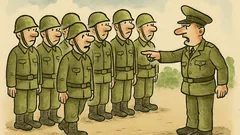 Vtip: „Vojaci, teraz vás naučím plaziť…“