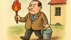 Vtip: Kto chce pokojne žiť, nosí hasiaci prístroj