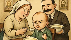 Vtip: Malý Lenin neznášal krupicovú kašu