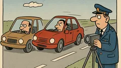 Vtip: Reeceho druhý zákon o protiidúcom aute