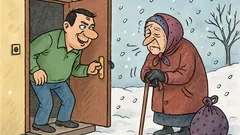 Vtip: Cez najtuhšiu zimu prišla svokra