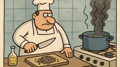 Vtip: kuchár reže všetko na úplné drobno