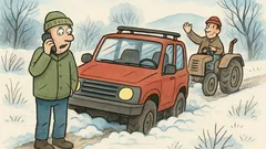 Vtip: Náhon na štyri kolesá má výhodu