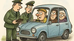 Vtip: Policajti rozdávajú odmeny za dobrú jazdu