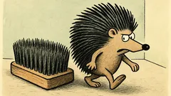 Vtip: Ježko si sadne na kartáč...