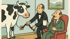 Vtip: James, strč krave chvost do zásuvky