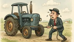 Vtip: Kúpim zachovalý traktor, sám to…