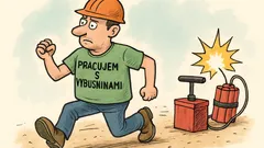 Vtip: Pyrotechnik si z dovolenky donesie tričko