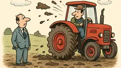 Vtip: Prečo má traktor také veľké kolesá?