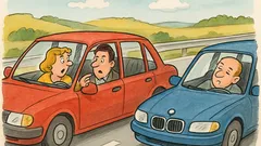 Vtip: Pozri, ten muž v bavoráku spí!