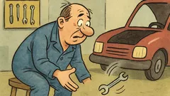 Vtip: Femov motor-opravárenský zákon: veci vypustené z rúk