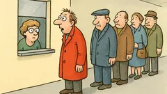 Vtip: Čím dlhšie čakáš v rade, tým...