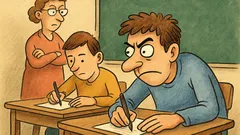 Vtip: Študent na písomke vraj necvičí zrak