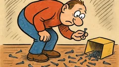 Vtip: Ak sa ti rozsype krabička klincov