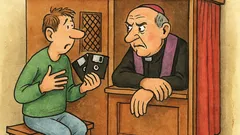 Vtip: Príde veriaci na spoveď a farár