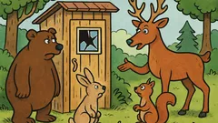 Vtip: Zvieratká v lese si stavajú kadibúdku