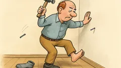 Vtip: Keď zatĺkaš klinec a spadne na zem