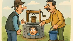 Vtip: Jano, požičaj mi desať vedier vody