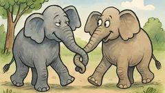 Vtip: Slon a slonica sa prechádzajú…