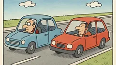 Vtip: V zápche si všimnem, že druhý pruh...