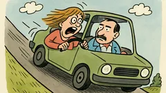 Vtip: Karol, prestali fungovať brzdy v aute