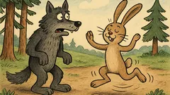 Vtip: Vlk chytí zajaca a ten prosí
