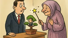 Vtip: Stretne politik čarovnú babičku a pýta sa