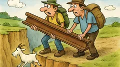 Vtip: Idú dvaja turisti k priepasti