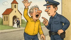 Vtip: To bola svadba, huláka Samko