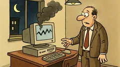 Vtip: Prečo počítač zlyhá práve v noci?